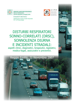 DISTURBI RESPIRATORI SONNO