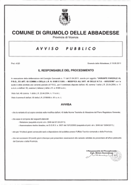 COMUNE DI GRUMOLO DELLE ABBADESSE