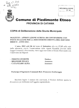 anno 2012 - Comune di Piedimonte Etneo