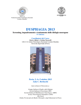 leaflet (draft) - Universit&agrave; degli studi di Pavia