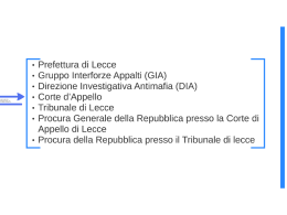 ° Prefettura di Lecce - Gruppo lnterforze Appalti (GIA)