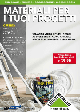 Materiali per i tuoi progetti&rdquo; di Leroy Merlin