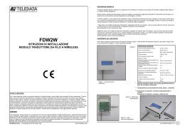 istruzioni di installazione modulo traduttore da filo a