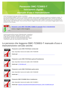 Panasonic DMC-TZ30EG-T manuale d`uso e