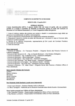 CQMITATG DI DISTRETTO DI RICCIONE SEDUTA DEL 12 aprile