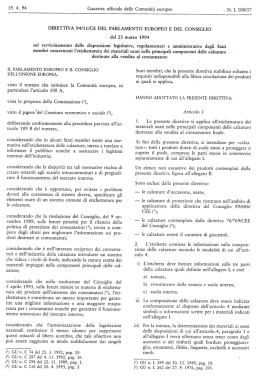 Direttiva 94/11/CEE