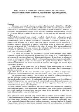 Storia e scuola: le vicende della scuola altoatesina nell`ultimo secolo