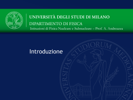 Introduzione - Università degli Studi di Milano