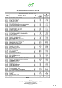 Listino Noleggio e Smarrimento/Rotture 2014