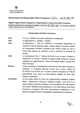 Determinazione n.1193 del 20/10/2015