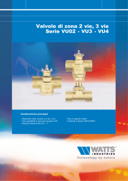Valvole di zona 2 vie, 3 vie Serie VU02