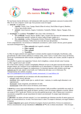 Smacchiare - Detersivi BioAllegri