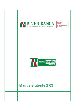 Manuale Utente Corporate 2.03