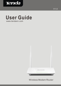 Wireless Modem Router User Guide - 1 -
