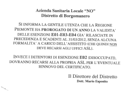 ESENZIONI TIKET