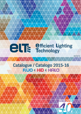 Catalogue / Catalogo 2015-16