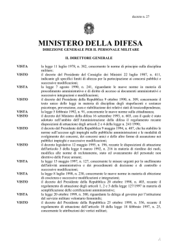 MINISTERO DELLA DIFESA