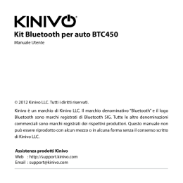 Kit Bluetooth per auto BTC450