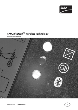 SMA Bluetooth&reg; Wireless Technology