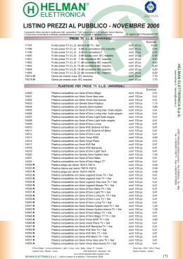listino prezzi al pubblico