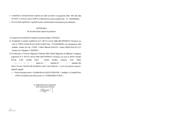 &deg; considerata la documentazione regolare per poter procedere al