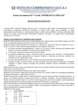 Scuola Secondaria di 1&deg; Grado &ldquo;DOMENICO CHELINI&rdquo;