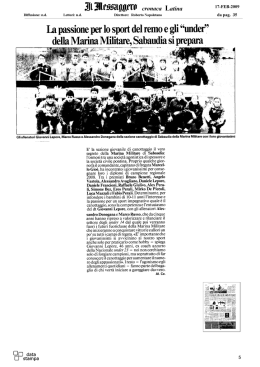 La passione per lo sport del remo e gli "under"