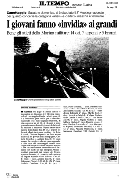 Canottaggio Sabato edomenica, si è disputato il 3° Meeting nazionale