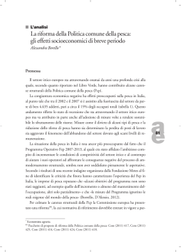 La riforma della Politica comune della pesca: gli effetti