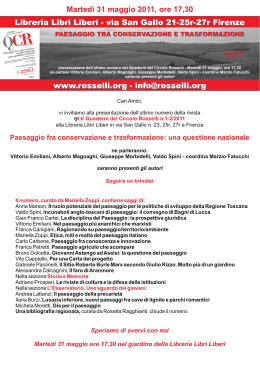 libri liberi 2011 - generico - Ordine degli Architetti di Firenze