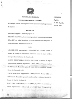 "Ed elettivamente domiciliato presso. la suidjn REPUBBLICA