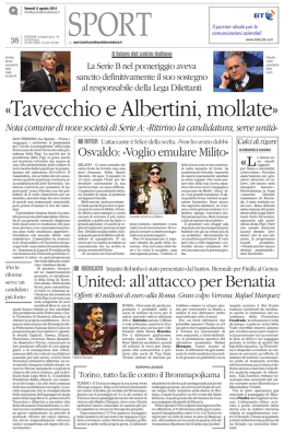 «Tavecchio e Albertini, mollate»