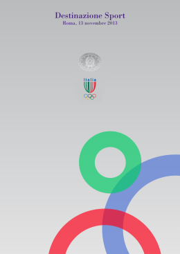 &ldquo;DESTINAZIONE SPORT&rdquo;