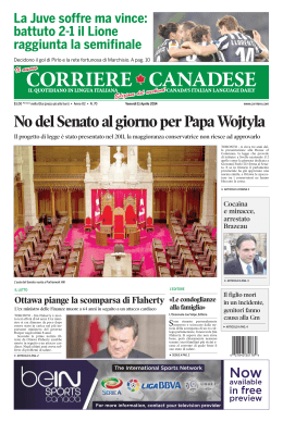 No del Senato al giorno per Papa Wojtyla Il