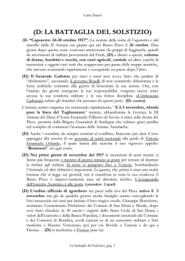 d: la battaglia del solstizio