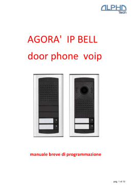 AGORA` IP BELL door phone voip