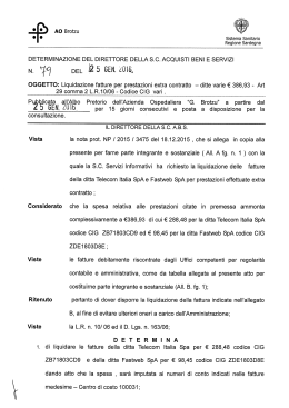 Determinazione n.79 del 25/01/2016