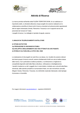 La presentazione dei progetti di ricerca