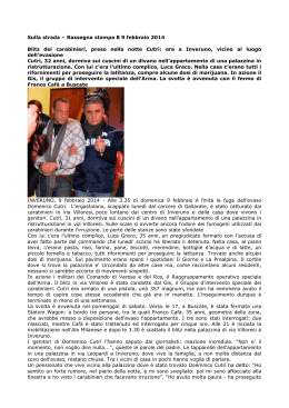 Leggi la rassegna dell`8 e 9 febbraio 2014