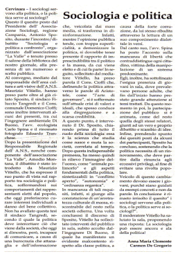 tica Serve ai sociologi? ` - Associazione Culturale La Valle