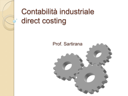 Contabilità industriale direct costing