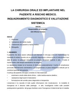 la chirurgia orale ed implantare nel paziente a rischio medico