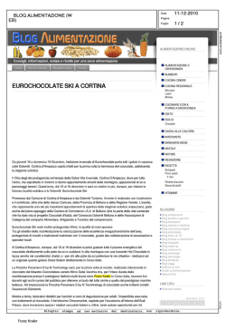 BLOG ALIMENTAZIONE (W EB) Data 11-12-2010