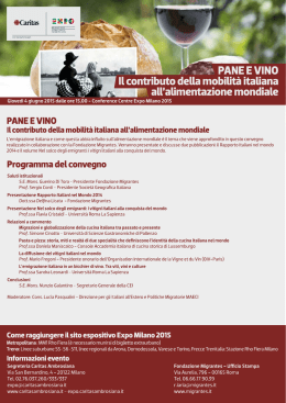 Pane e vino. Il contributo della mobilità italiana all