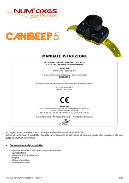 MANUALE ISTRUZIONI
