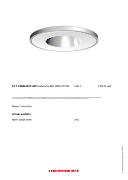 XT-A DOWNLIGHT LED IN satin/white LED 3500K OFFICE PA10