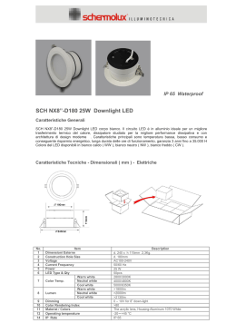SCH NX8”-D180 25W Downlight LED