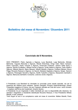 scarica il bollettino di novembre e dicembre