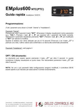 EMplus600NTC(PTC) - Produktübersicht... ...www.delcocontrols.ch