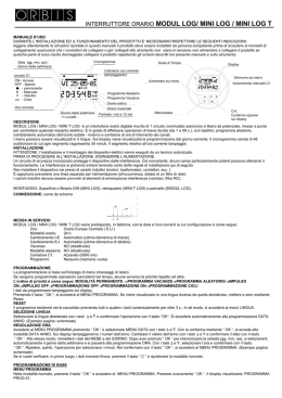 interruttore orario modul log/ mini log / mini log t